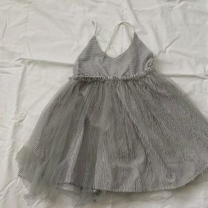 Toddler girl cross back dress
